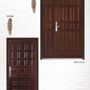 15朵鋼木門 21格鋼木門 CH-521 15朵鋼木門 CH-522 21格鋼木門